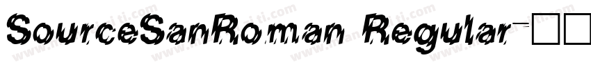 SourceSanRoman Regular字体转换